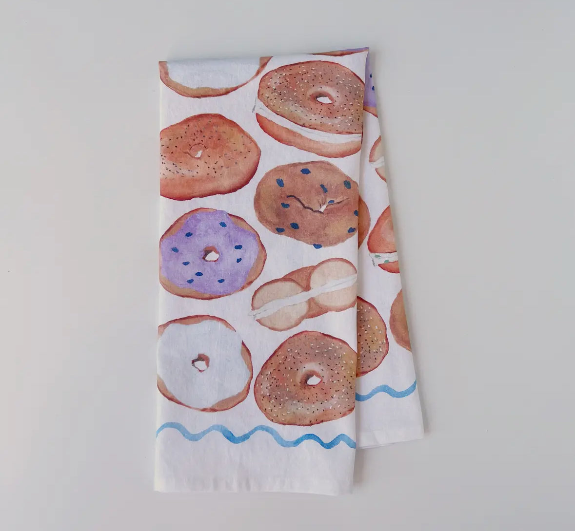 Bagel & Cream Cheese Tea Towel