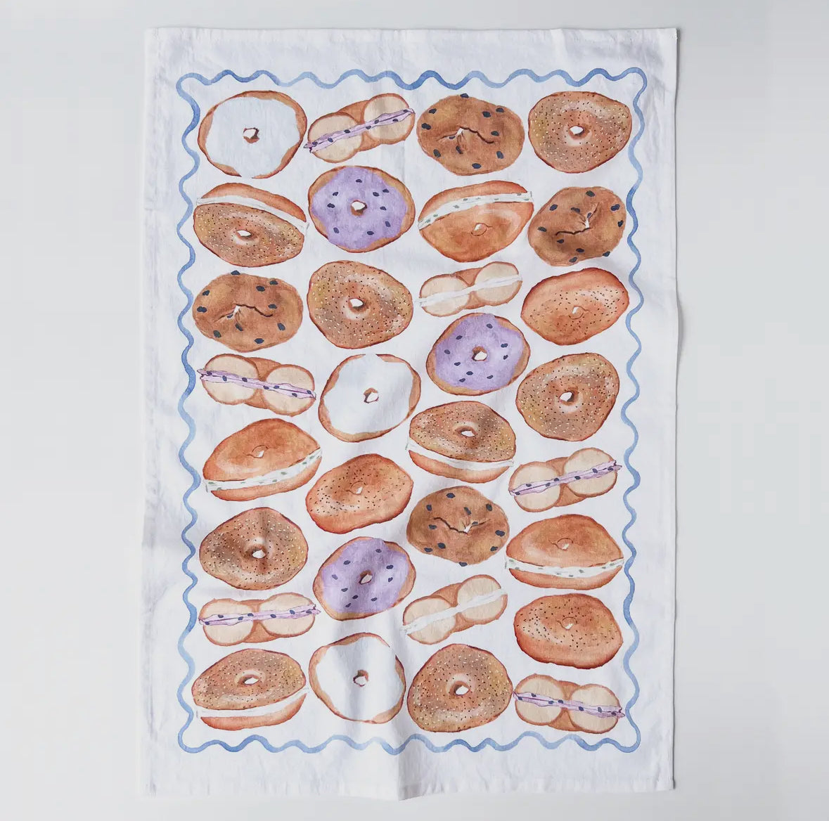 Bagel & Cream Cheese Tea Towel