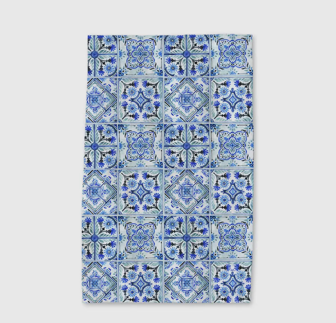 Blue Mediterranean Tea Towel