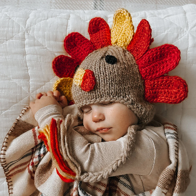 Turkey Ear Flap Beanie Hat Baby & Kids