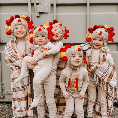 Turkey Ear Flap Beanie Hat Baby & Kids