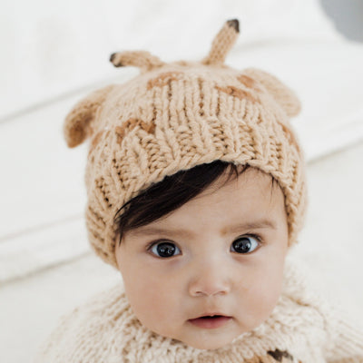 Giraffe Knitted Cap for Baby & Kids