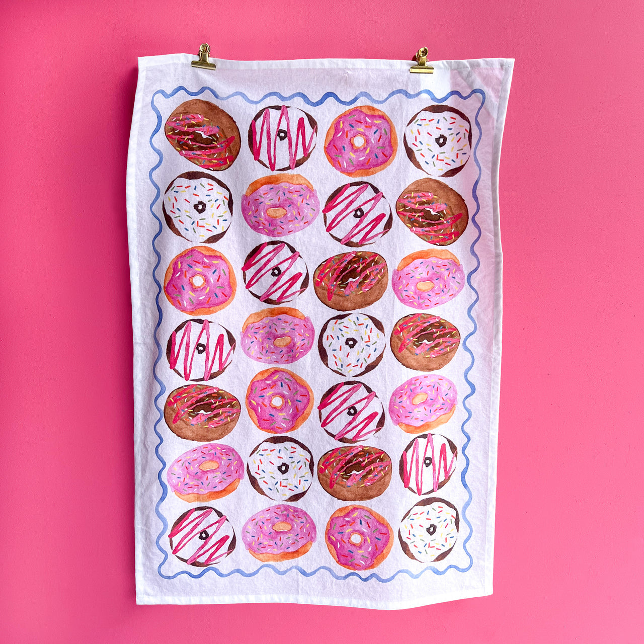 Donuts Tea Towel