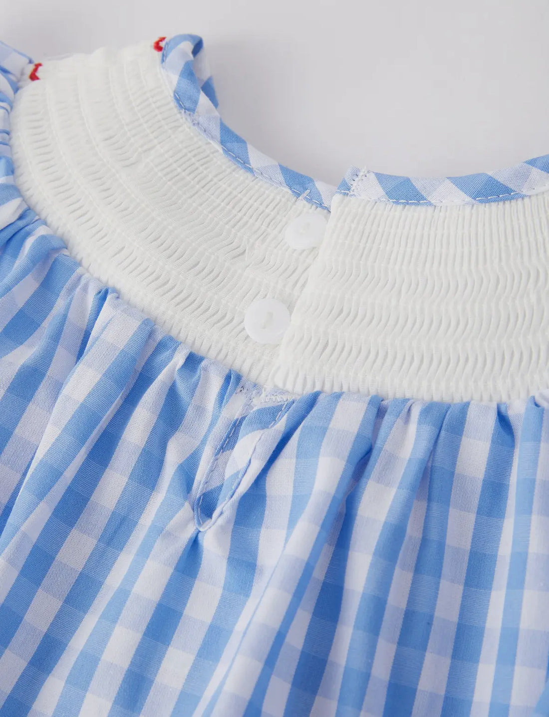 4th of July - Smocked Girls Romper