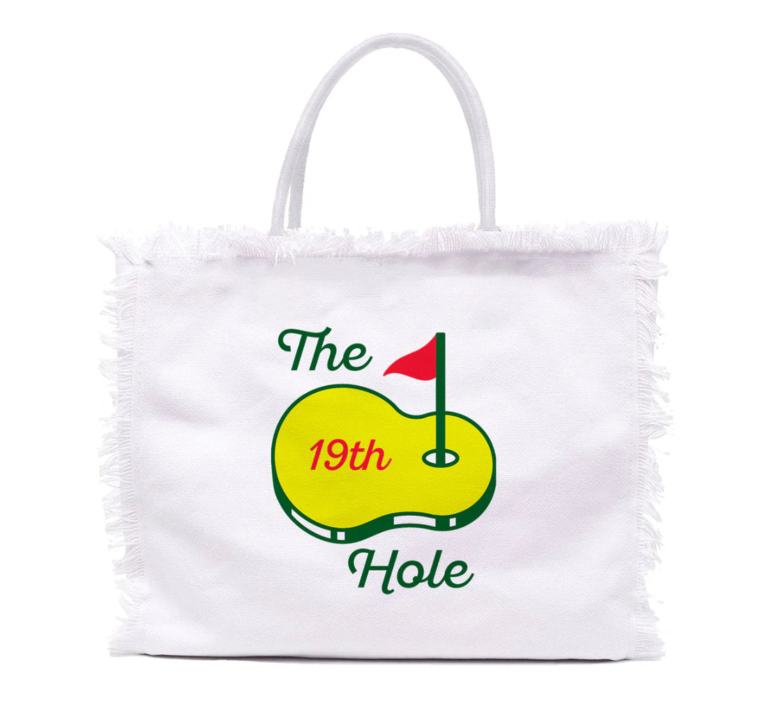 Fringe Linen Tote Bag 19th Hole