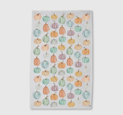 Colorful Pumpkins Tea Towel