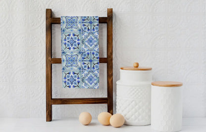 Blue Mediterranean Tea Towel