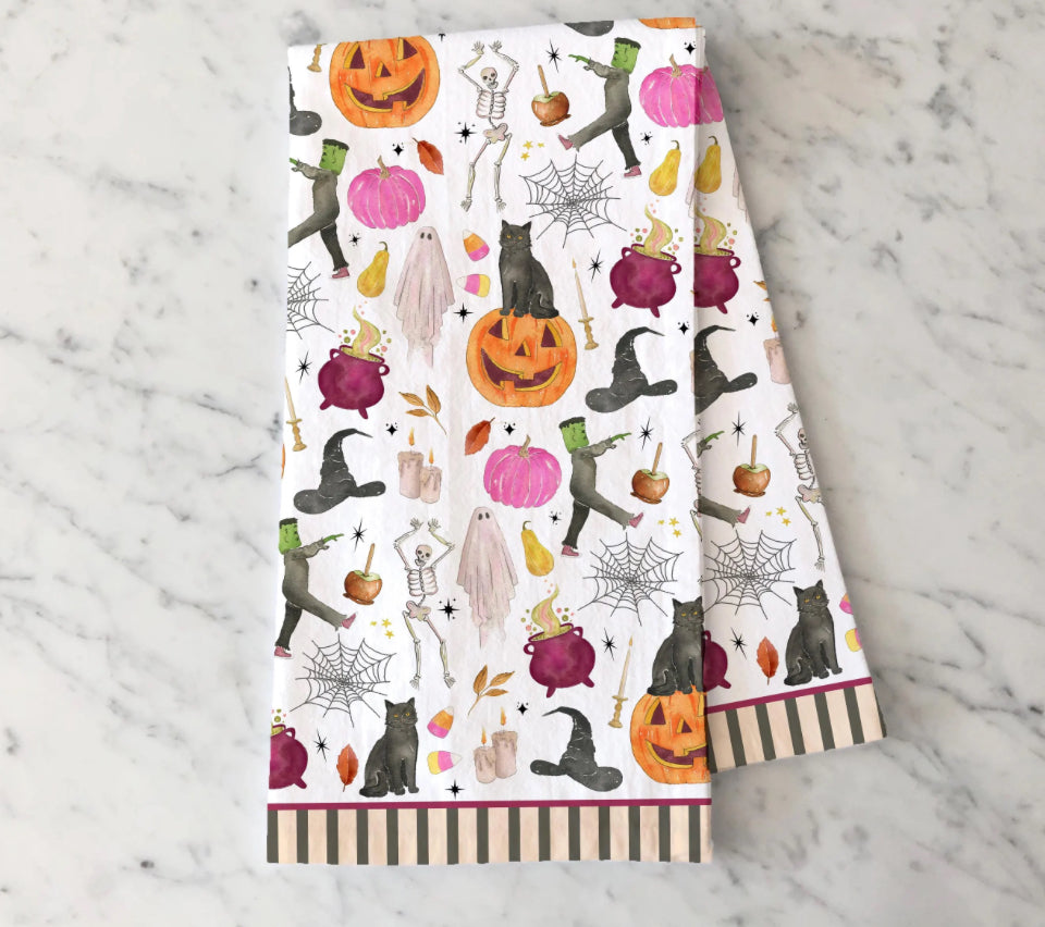 Tricks &amp; Treats Tea Towel