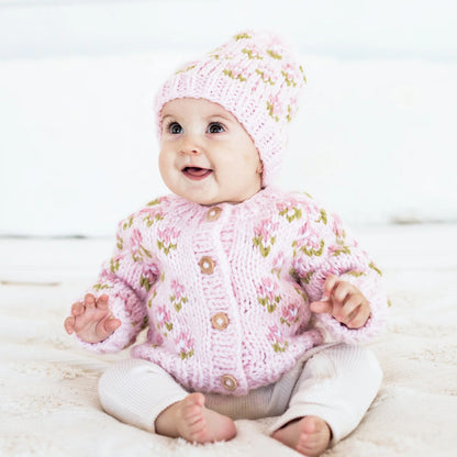 Bitty Blooms Blush Cardigan Sweater for Baby &amp; Toddler