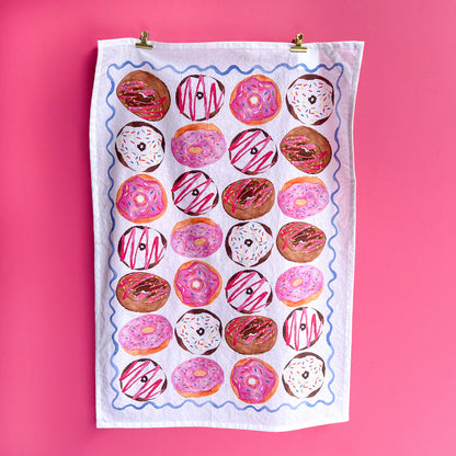 Donuts Tea Towel