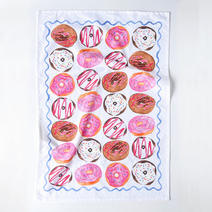 Donuts Tea Towel